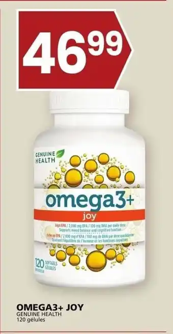 Rachelle-Bery Grocery GENUINE HEALTH OMEGA3+ JOY offer