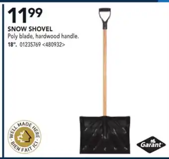 RONA Garant snow shovel offer