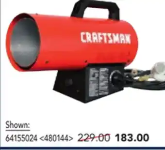 RONA Craftsman portable propane heaters offer