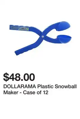 Dollarama Dollarama plastic snowball maker - case of 12 offer