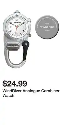 Mark's Windriver analogue carabiner watch offer