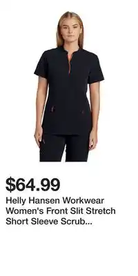 Mark's Helly hansen workwear women's front slit stretch short sleeve scrub top offer