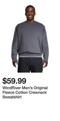 Mark's Windriver men's original fleece cotton crewneck sweatshirt offer