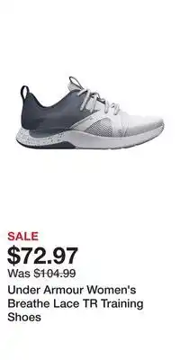 Sport Chek Under armour women's breathe lace tr training shoes offer