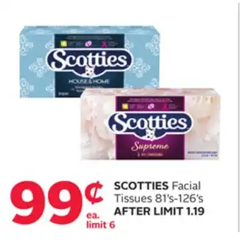 Rexall Scotties facial tissues offer