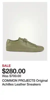 Holt Renfrew Common projects original achilles leather sneakers offer