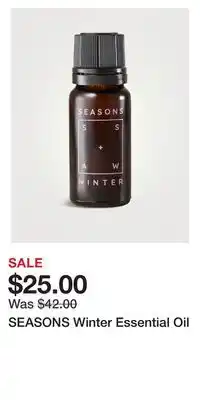 Holt Renfrew Seasons winter essential oil offer