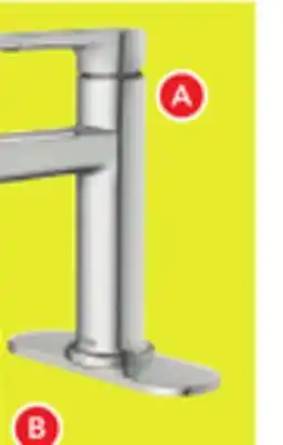 RONA Moen rinza polished chrome single handle deck-mount watersense labeled bathroom sink faucet offer