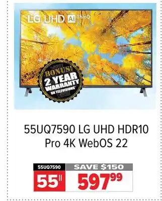2001 Audio Video Lg 55 uhd hdr10 pro 4k webos 22 offer