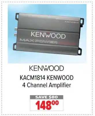 2001 Audio Video Kenwood 4 channel amplifier offer