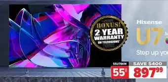 2001 Audio Video Hisense 55 mini-led uled 4k offer
