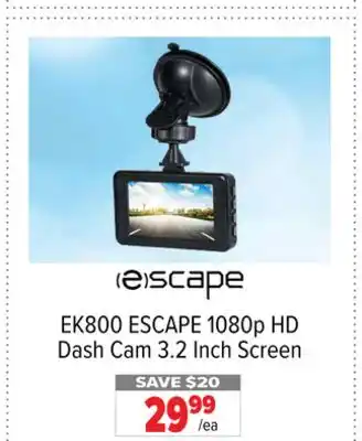 2001 Audio Video Escape 1080p hd dash cam 3.2 inch screen offer
