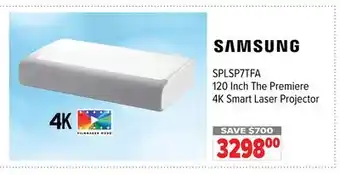 2001 Audio Video Samsung 120 inch the premiere 4k smart laser projector offer