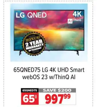 2001 Audio Video Lg 4k uhd smart webos 23 w/thinq ai offer