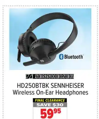 2001 Audio Video Sennheiser wireless on-ear headphones offer