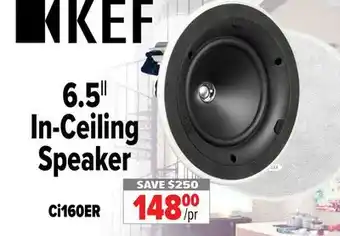 2001 Audio Video Kef 6.5 in-ceiling speaker offer