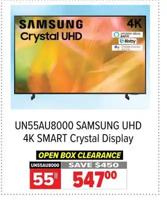 2001 Audio Video Samsung 55 uhd 4k smart crystal display offer