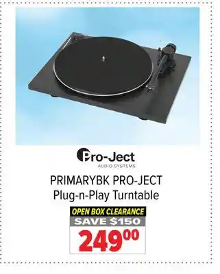 2001 Audio Video Pro-ject plug-n-play turntable offer