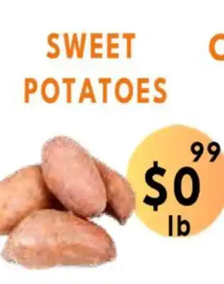 Food World Supermarket Sweet potatoes offer