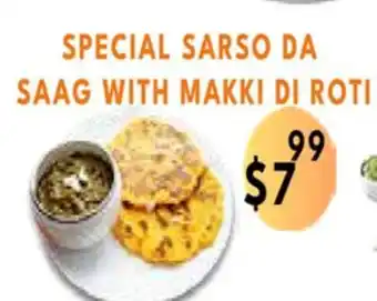 Food World Supermarket Special sarso da saag with makki di roti offer