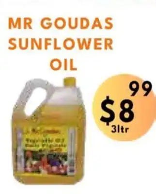 Food World Supermarket Mr goudas sunflower oil offer