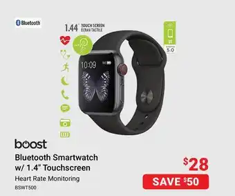 Visions Electronics Boost bluetooth smartwatch w/ 1.4 touchscreen offer