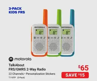 Visions Electronics Talkabout frs/gmrs 2-way radio offer