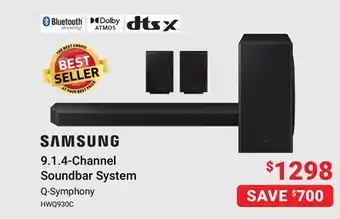 Visions Electronics Samsung 9.1.4-channel soundbar system offer
