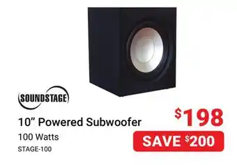 Visions Electronics Soundstage 10 powered subwoofer offer
