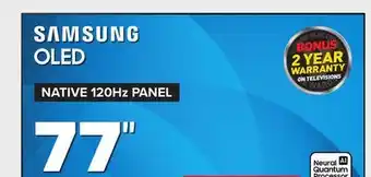 Visions Electronics Samsung oled native 120hz panel 77 offer