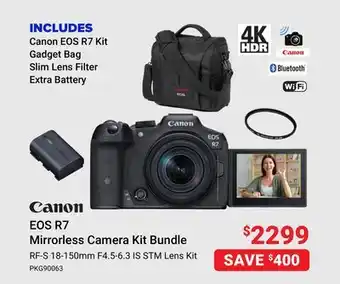 Visions Electronics Canon eos r7 mirrorless camera kit bundle offer