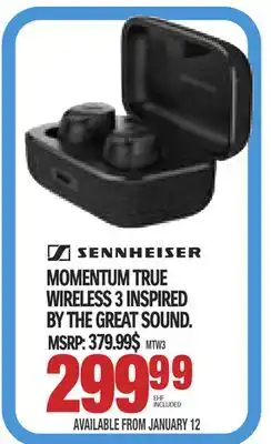 Sennheiser momentum true wireless 3 inspired by the great sound