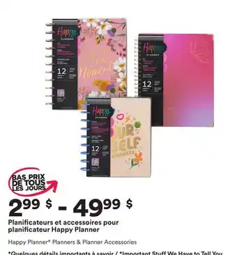 Michaels Planificateurs et accessoires pour planificateur happy planner offer