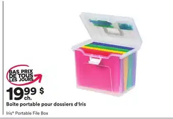 Michaels Boîte portable pour dossiers d'iris offer