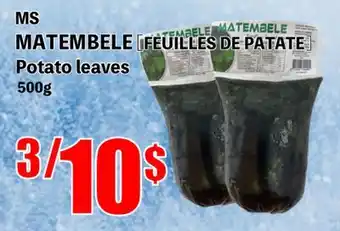 Marche Salaberry Ms matembele feuilles de patate offer