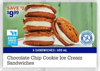 M&M Meat Shops Chocolate Chip Cookie Ice Cream Sandwiches offer
