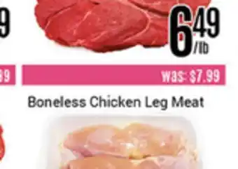 Nations Fresh Foods Boneless chicken leg meat offer