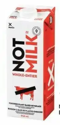 Sobeys NOTCO NotMilk Plant-Based Beverage 946 mL offer