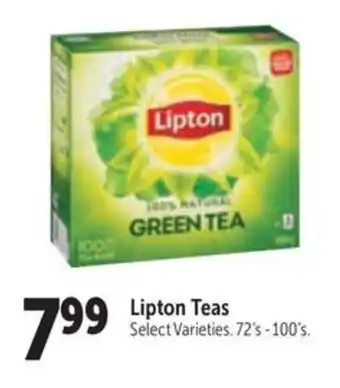 Lipton Teas Select Varieties 72's-100's