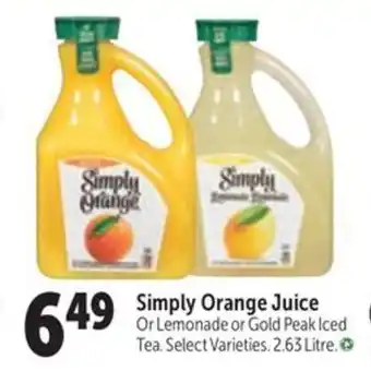 Family Foods Simply Orange Juice offer