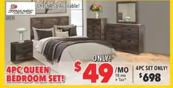 Surplus Furniture Montana 4-piece queen bedroom set offer