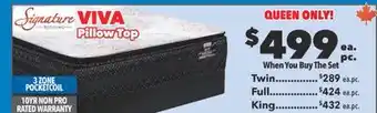 Surplus Furniture Viva twin mattress set offer