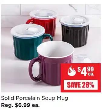 Kitchen Stuff Plus Solid porcelain soup mug offer