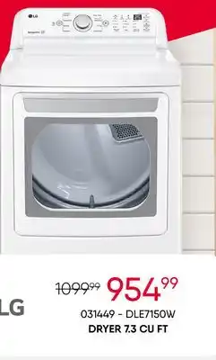Meubles RD Lg dryer 7.3 cu ft offer