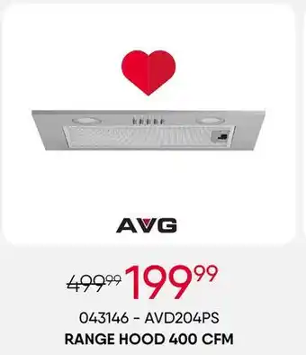 Meubles RD Avg range hood 400 cfm offer