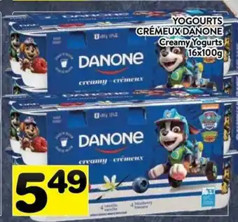 Supermarché PA DANONE Creamy Yogurts offer