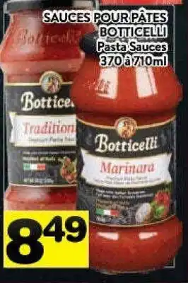 Supermarché PA Botticelli pasta sauces offer
