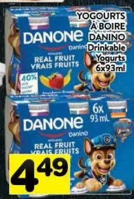 Supermarché PA Danino drinkable yogurt offer