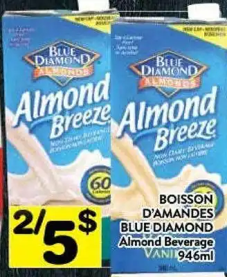 Supermarché PA Blue diamond almond beverages offer