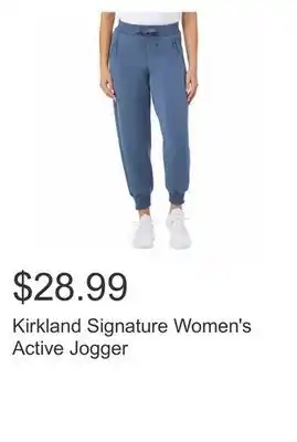 Costco Kirkland signature women's active jogger offer